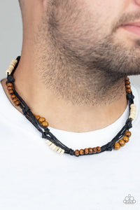 Tiki Tour - Black Urban Necklace - Paparazzi