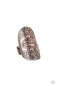 Tiki Trail - Copper Ring - Paparazzi