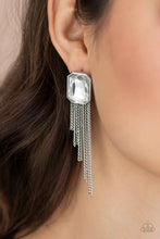 Load image into Gallery viewer, Save for a REIGNy Day - White Earrings - Paparazzi