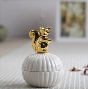 Animal Figurine Jewelry Box Home Decor Crafts