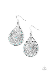 Icy Mosaic - Blue Earrings - Paparazzi