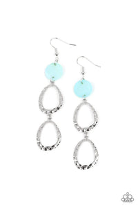 Surfside Shimmer - Blue Earrings - Paparazzi