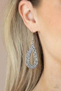 Exquisite Exaggeration - Silver Earrings - Paparazzi