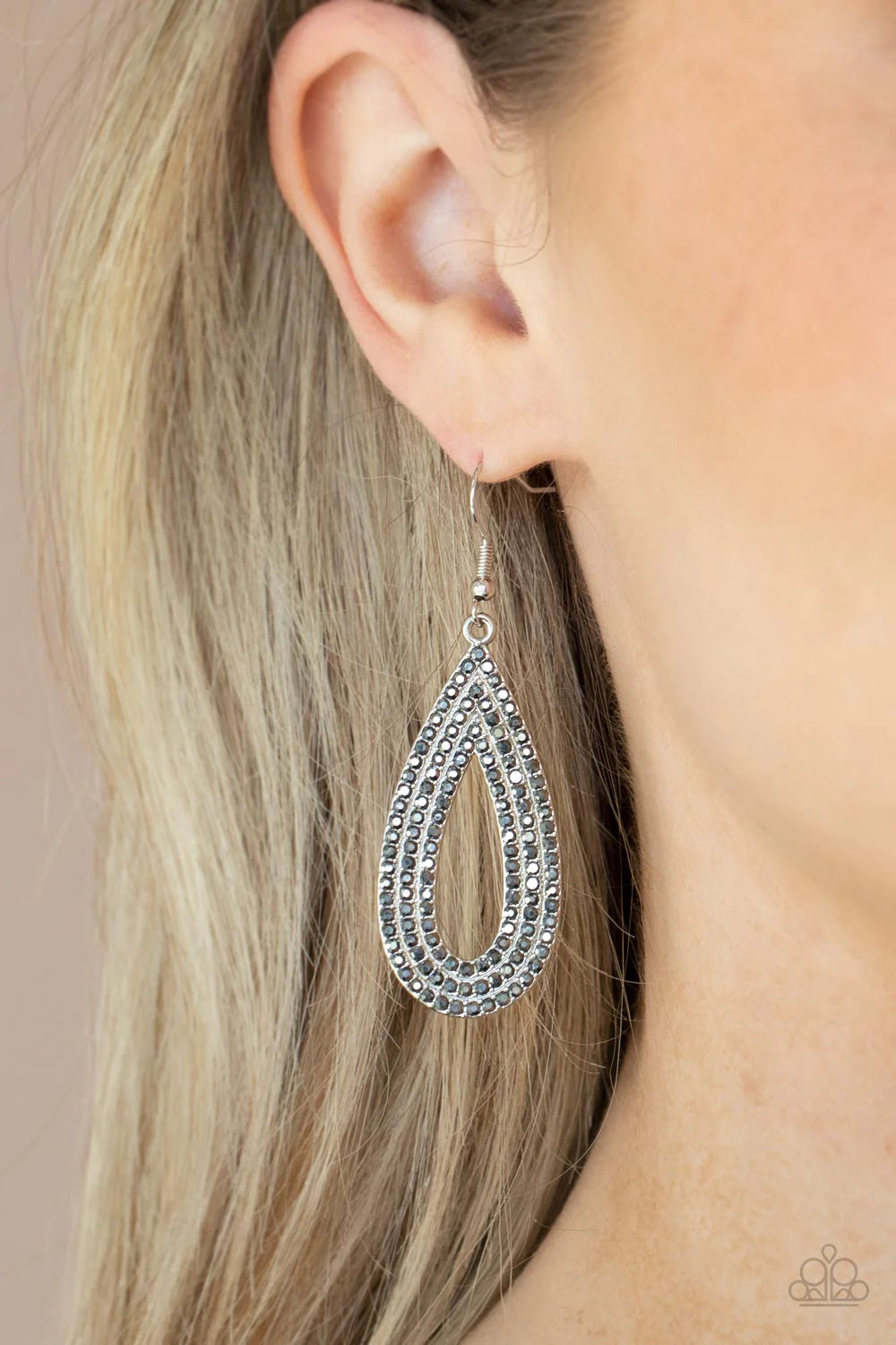 Exquisite Exaggeration - Silver Earrings - Paparazzi