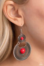 Load image into Gallery viewer, A Wild Bunch - Red Earrings - Paparazzi