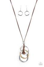 Load image into Gallery viewer, Harmonious Hardware - Brown Necklace - Paparazzi