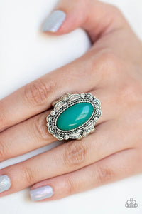 Malibu Majestic - Green Ring - Paparazzi