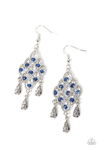 Sentimental Shimmer - Blue Earrings - Paparazzi