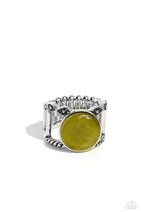 Clairvoyantly Cat's Eye - Green Ring - Paparazzi