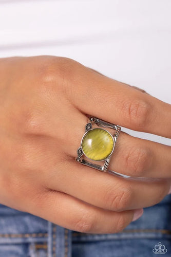 Clairvoyantly Cat's Eye - Green Ring - Paparazzi