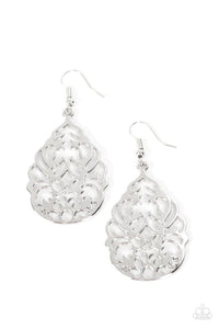 Vineyard Vista - Silver Earrings - Paparazzi