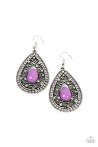 Cloud Nine Couture - Purple Earrings - Paparazzi