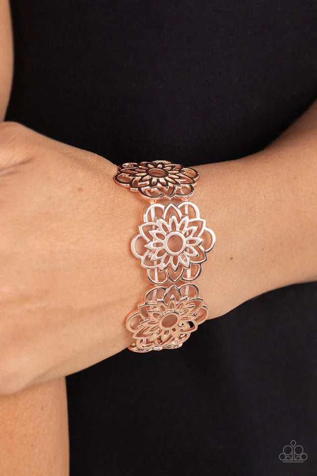 Baroque Bouquet - Rose Gold Bracelet - Paparazzi