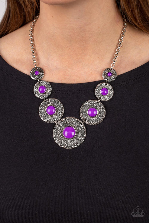 Garden Glade - Purple Necklace - Paparazzi