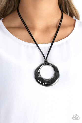 Tectonic Treasure - Black Necklace - Paparazzi