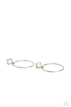 Load image into Gallery viewer, Canyon Circlet - White Earrings - Paparazzi