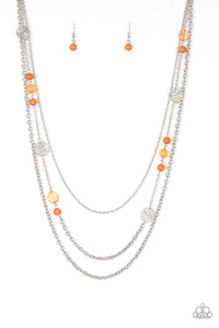 Pretty Pop-tastic! - Orange Necklace - Paparazzi