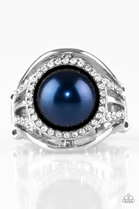 Pampered In Pearls - Blue Ring - Paparazzi