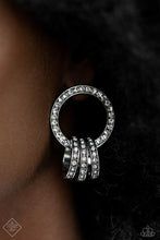 Load image into Gallery viewer, Adorned Allegiance - White Earrings - Paparazzi