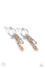 Load image into Gallery viewer, Two-Tone Trendsetter  - Multi Earrings - Paparazzi