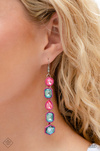 Developing Dignity - Pink Earrings - Paparazzi