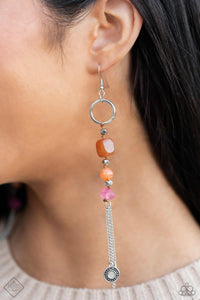 Gardening Gesture - Orange Earrings - Paparazzi