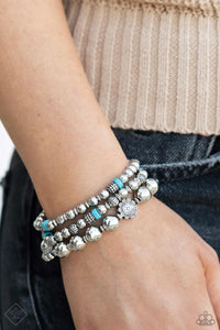 Garden Party Passion - Blue Bracelet - Paparazzi