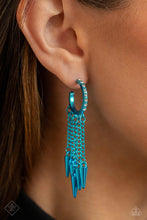 Load image into Gallery viewer, Piquant Punk - Blue Earrings - Paparazzi