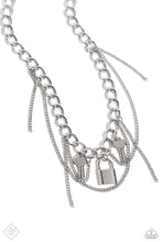 Load image into Gallery viewer, Against the LOCK - Silver Necklace - Paparazzi