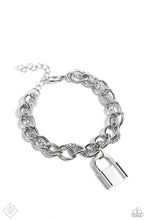 Load image into Gallery viewer, Watch the LOCK - Silver Bracelet - Paparazzi