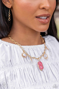 Geode Glam - Pink Necklace - Paparazzi