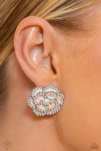 Suave Sensation - White Earrings - Paparazzi