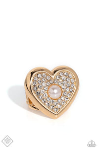 Heartfelt Heritage - Gold Ring - Paparazzi