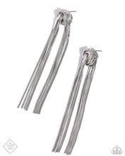 Load image into Gallery viewer, All STRANDS On Deck - Silver Earrings - Paparazzi