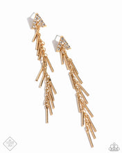 Load image into Gallery viewer, Linear Landmark - Gold Earrings - Paparazzi