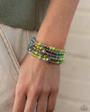 Load image into Gallery viewer, Poignant Pairing - Green Bracelet - Paparazzi