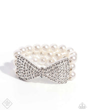 Load image into Gallery viewer, Dashing Demeanor - White Bracelet - Paparazzi