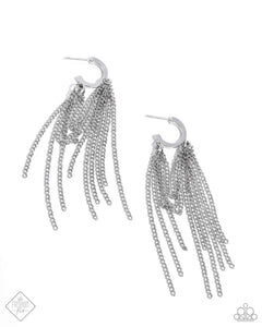 Copious Caliber - Silver Earrings - Paparazzi