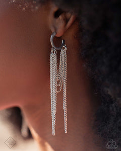 Copious Caliber - Silver Earrings - Paparazzi