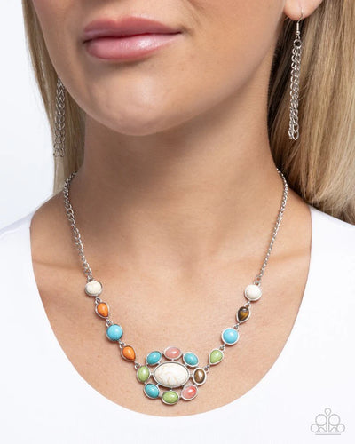 Enigmatic Ease - Multi Necklace - Paparazzi