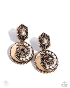 Eclectic Energy - Gold Earrings - Paparazzi