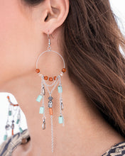 Load image into Gallery viewer, Commanding Cascade - Blue Earrings - Paparazzi