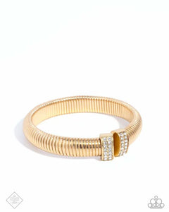 Tailored Transit - Gold Bracelet - Paparazzi