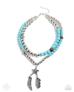 Restful Radiance - Blue Necklace - Paparazzi