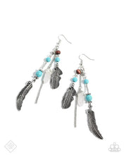 Load image into Gallery viewer, Restful Runway - Blue Earrings - Paparazzi