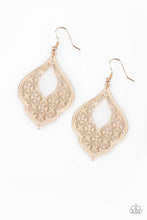 Load image into Gallery viewer, Totally Taj Mahal - Rose Gold Earrings - Paparazzi