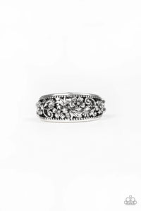 Breezy Blossoms - Silver Ring - Paparazzi