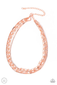 Glitter and Gossip - Copper Necklace - Paparazzi