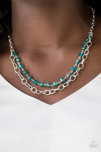 Block Party Princess - Green Necklace - Paparazzi