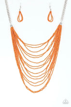 Load image into Gallery viewer, Bora Bombora - Orange Necklace - Paparazzi